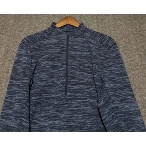 Lululemon City sweat 1/2 zip pullover mens blue L stretch performance LM3BNBS